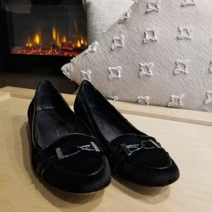 Salvatore Ferragamo - Black - Calf Hair - Loafers - SZ 8